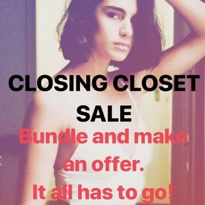 Closing closet next weekend!